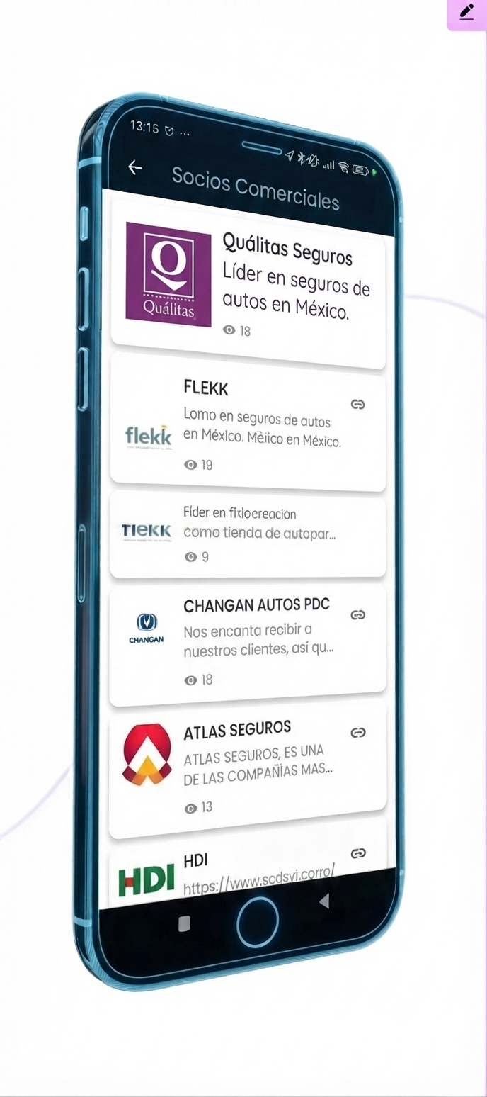 Aplicación Woss conectada con las aseguradoras para gestionar pólizas de asistencia y protección vehicular desde el teléfono móvil